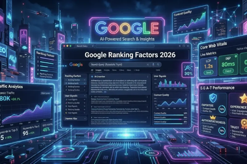 Top 10 New Google Ranking Factors In SEO to Rank a Site in 2026