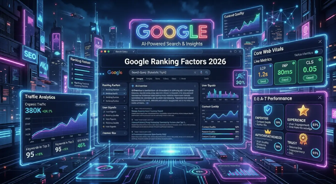 Top 10 New Google Ranking Factors In SEO to Rank a Site in 2026